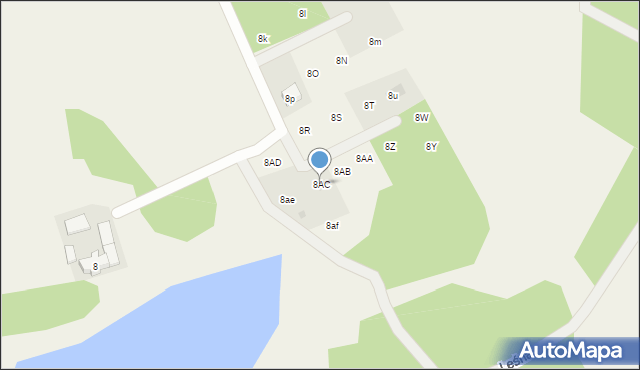 Szteklin, Szteklin, 8AC, mapa Szteklin