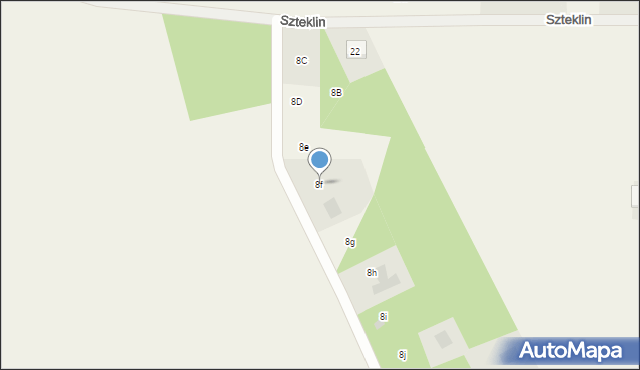 Szteklin, Szteklin, 8f, mapa Szteklin