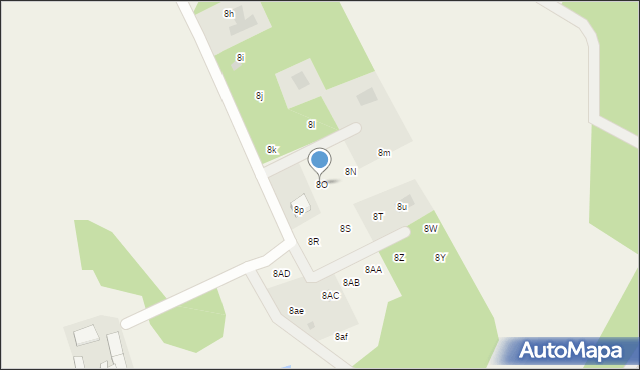 Szteklin, Szteklin, 8O, mapa Szteklin