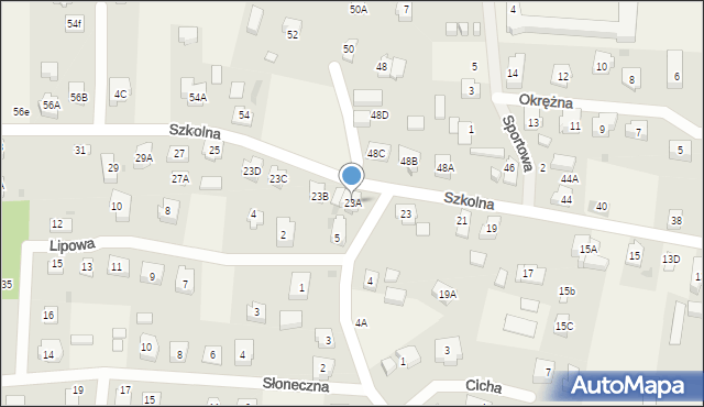 Sztutowo, Szkolna, 23A, mapa Sztutowo