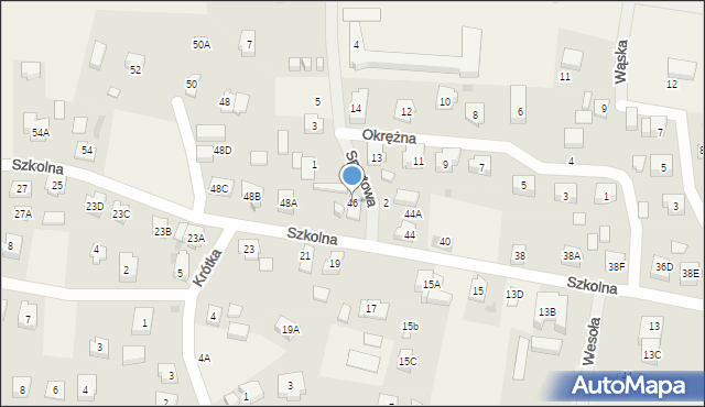 Sztutowo, Szkolna, 46, mapa Sztutowo