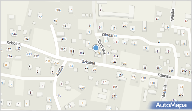 Sztutowo, Szkolna, 46A, mapa Sztutowo