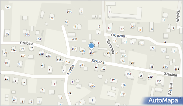 Sztutowo, Szkolna, 48A, mapa Sztutowo