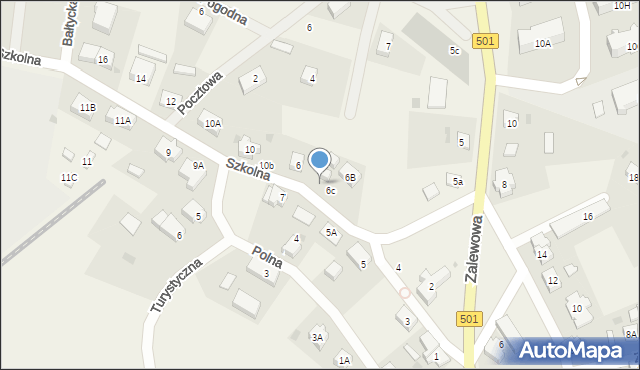 Sztutowo, Szkolna, 6d, mapa Sztutowo