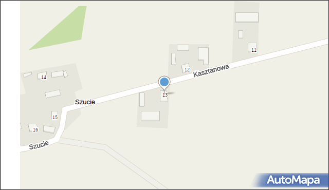 Szucie, Szucie, 13, mapa Szucie