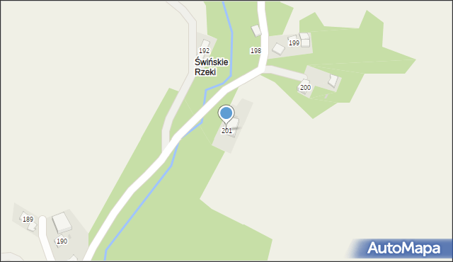 Szufnarowa, Szufnarowa, 201, mapa Szufnarowa