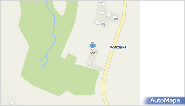 Szufnarowa, Szufnarowa, 309a, mapa Szufnarowa