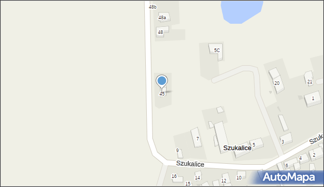 Szukalice, Szukalice, 45, mapa Szukalice
