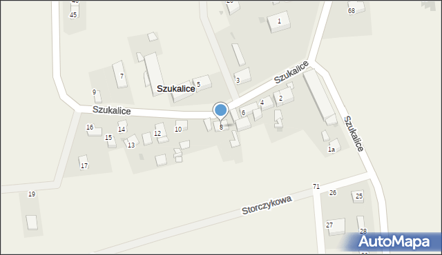 Szukalice, Szukalice, 8, mapa Szukalice