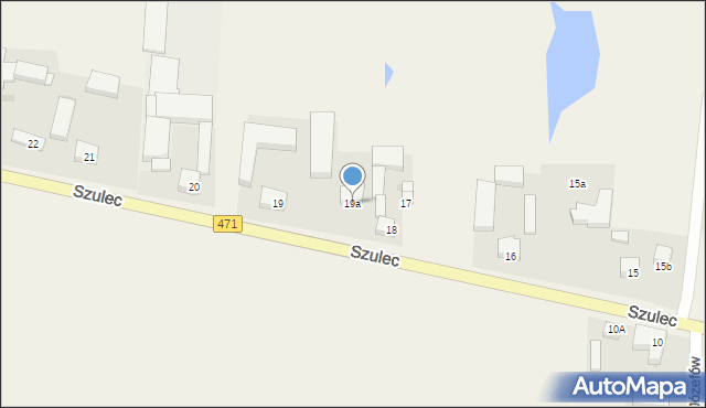 Szulec, Szulec, 19a, mapa Szulec