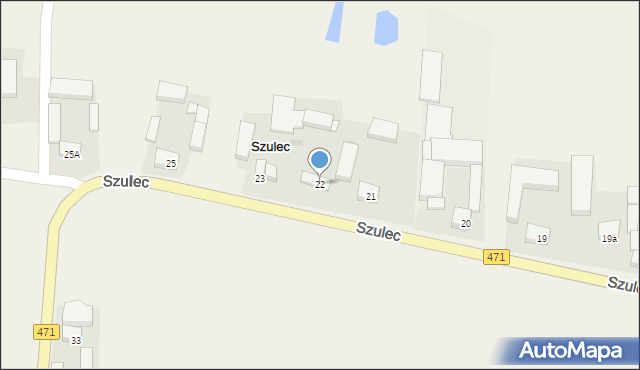 Szulec, Szulec, 22, mapa Szulec