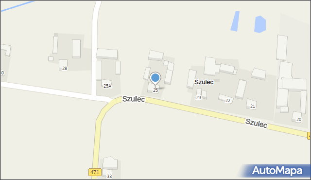 Szulec, Szulec, 25, mapa Szulec