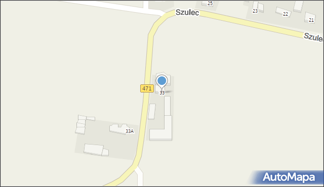 Szulec, Szulec, 33, mapa Szulec