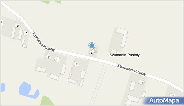 Szumanie-Pustoły, Szumanie-Pustoły, 47, mapa Szumanie-Pustoły