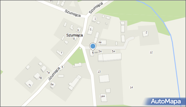 Szumiąca, Szumiąca, 5, mapa Szumiąca