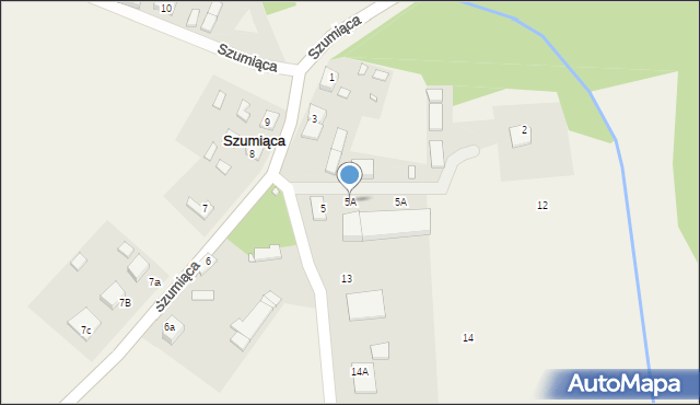 Szumiąca, Szumiąca, 5A, mapa Szumiąca