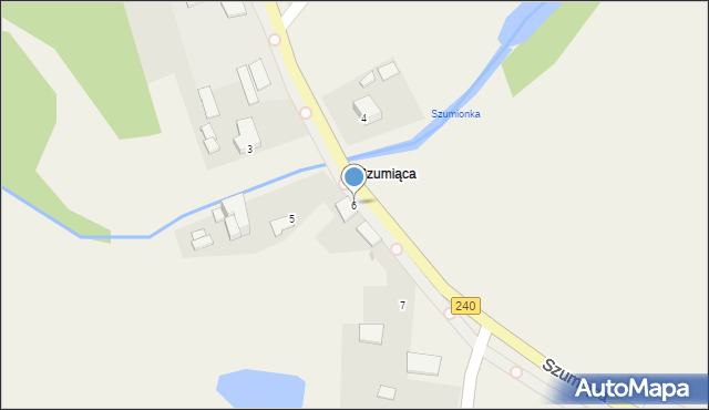 Szumiąca, Szumiąca, 6, mapa Szumiąca