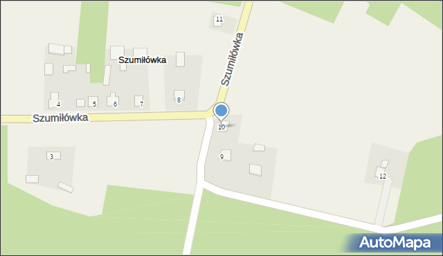 Szumiłówka, Szumiłówka, 10, mapa Szumiłówka