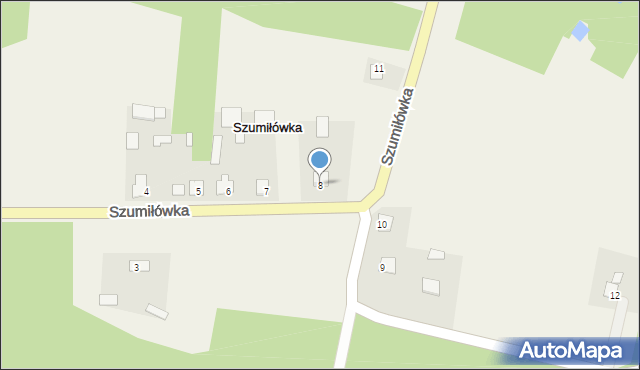 Szumiłówka, Szumiłówka, 8, mapa Szumiłówka