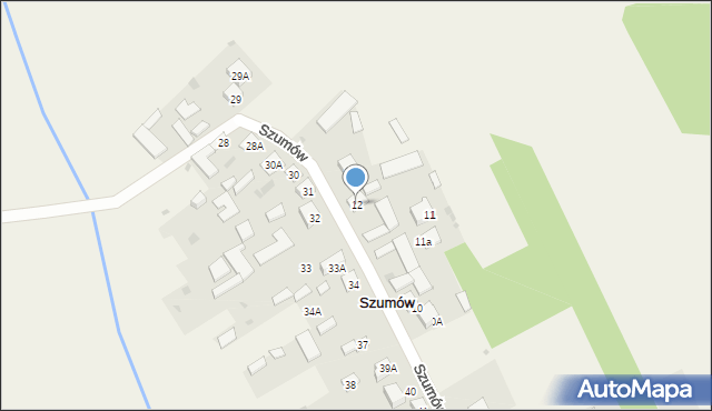 Szumów, Szumów, 12, mapa Szumów