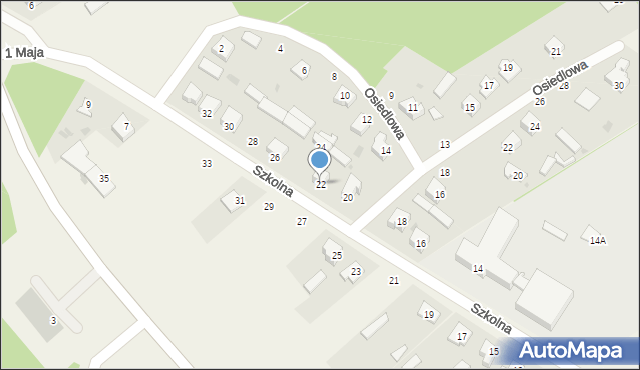 Szumowo, Szkolna, 22, mapa Szumowo