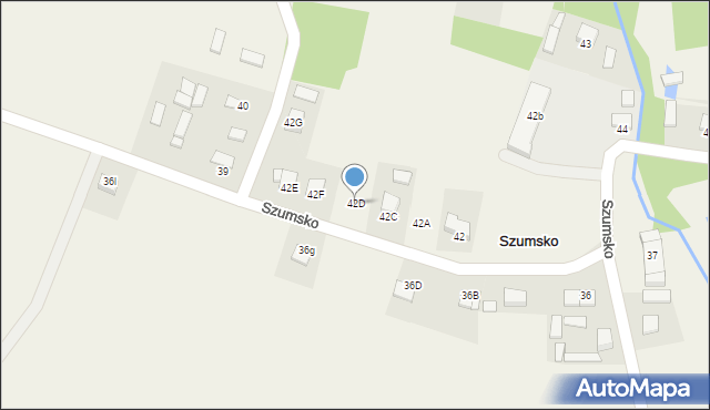 Szumsko, Szumsko, 42D, mapa Szumsko