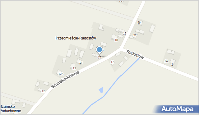 Szumsko-Kolonia, Szumsko-Kolonia, 15, mapa Szumsko-Kolonia