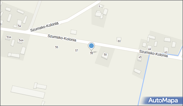 Szumsko-Kolonia, Szumsko-Kolonia, 58, mapa Szumsko-Kolonia