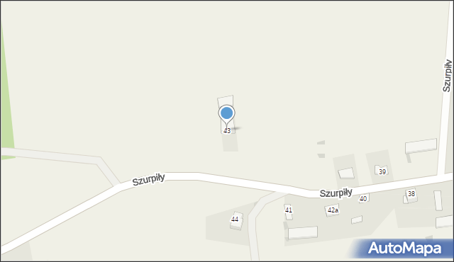 Szurpiły, Szurpiły, 43, mapa Szurpiły