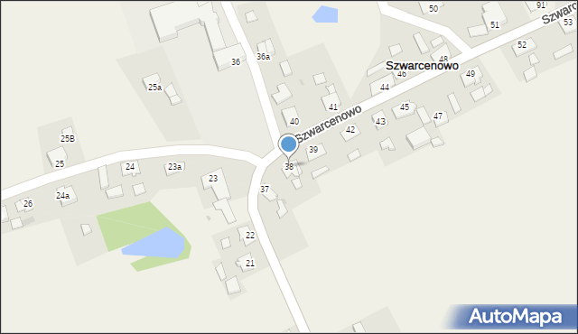 Szwarcenowo, Szwarcenowo, 38, mapa Szwarcenowo