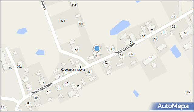 Szwarcenowo, Szwarcenowo, 51, mapa Szwarcenowo