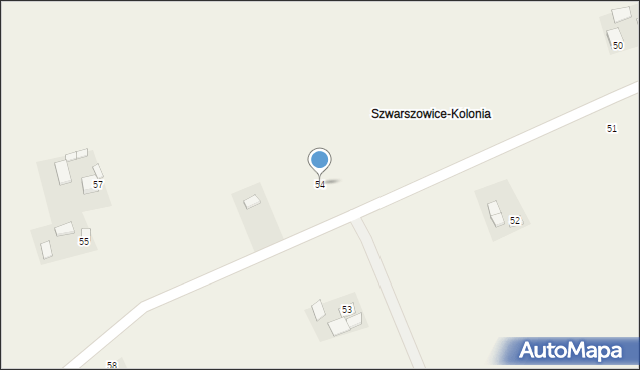 Szwarszowice, Szwarszowice, 54, mapa Szwarszowice