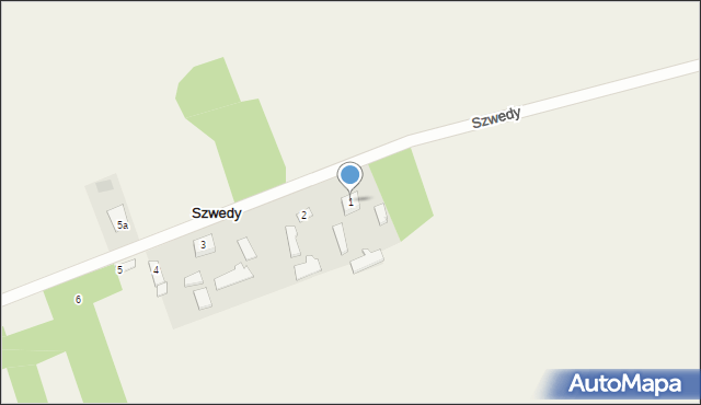 Szwedy, Szwedy, 1, mapa Szwedy