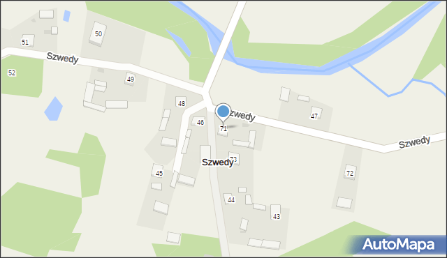 Szwedy, Szwedy, 71, mapa Szwedy