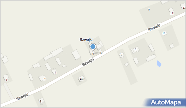 Szwejki, Szwejki, 5, mapa Szwejki