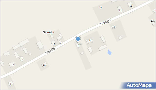 Szwejki, Szwejki, 7, mapa Szwejki