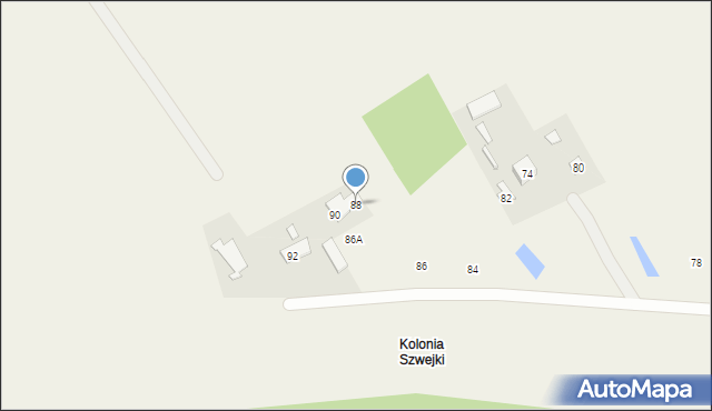 Szwejki, Szwejki, 88, mapa Szwejki