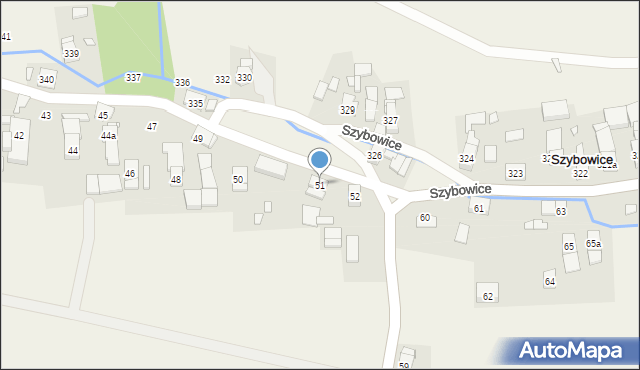 Szybowice, Szybowice, 51, mapa Szybowice