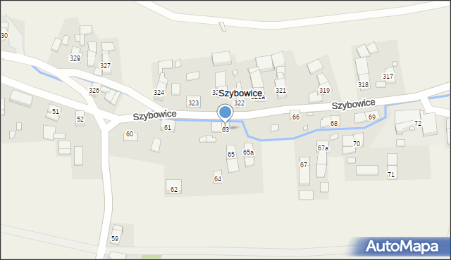 Szybowice, Szybowice, 63, mapa Szybowice