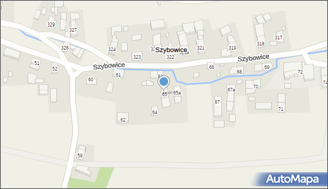 Szybowice, Szybowice, 65, mapa Szybowice