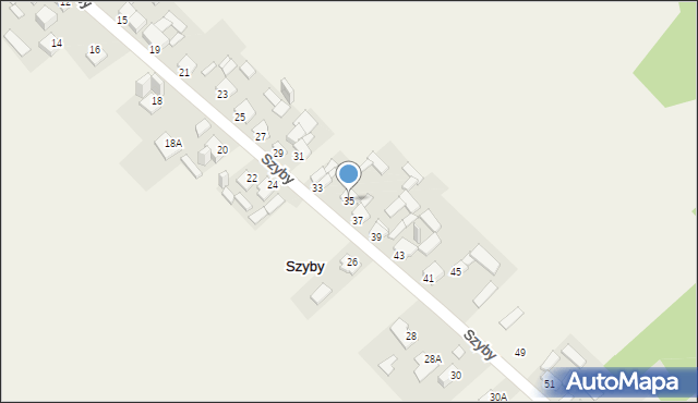 Szyby, Szyby, 35, mapa Szyby