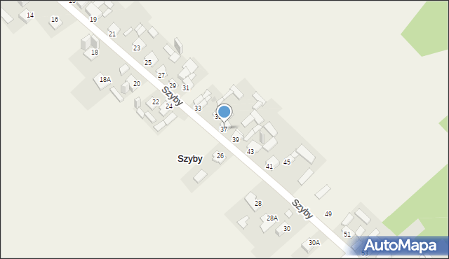 Szyby, Szyby, 37, mapa Szyby