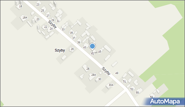 Szyby, Szyby, 41, mapa Szyby