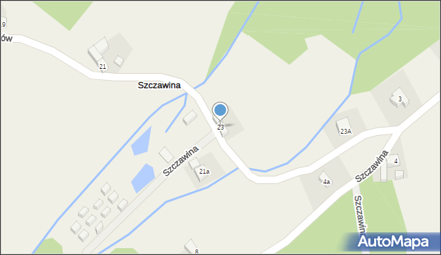 Szychów, Szychów, 23, mapa Szychów