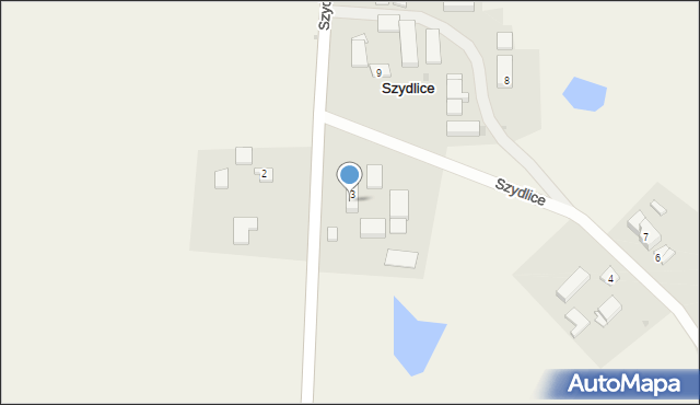 Szydlice, Szydlice, 3a, mapa Szydlice