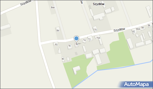 Szydłów, Szydłów, 76, mapa Szydłów