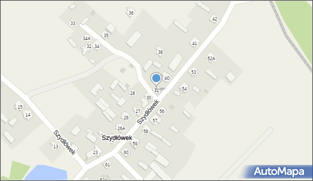 Szydłówek, Szydłówek, 31, mapa Szydłówek