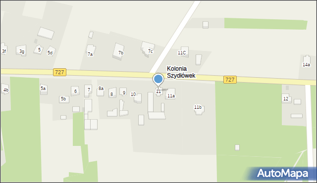 Szydłówek, Szydłówek, 11, mapa Szydłówek