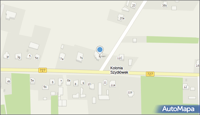 Szydłówek, Szydłówek, 7c, mapa Szydłówek