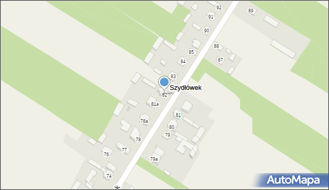 Szydłówek, Szydłówek, 82, mapa Szydłówek